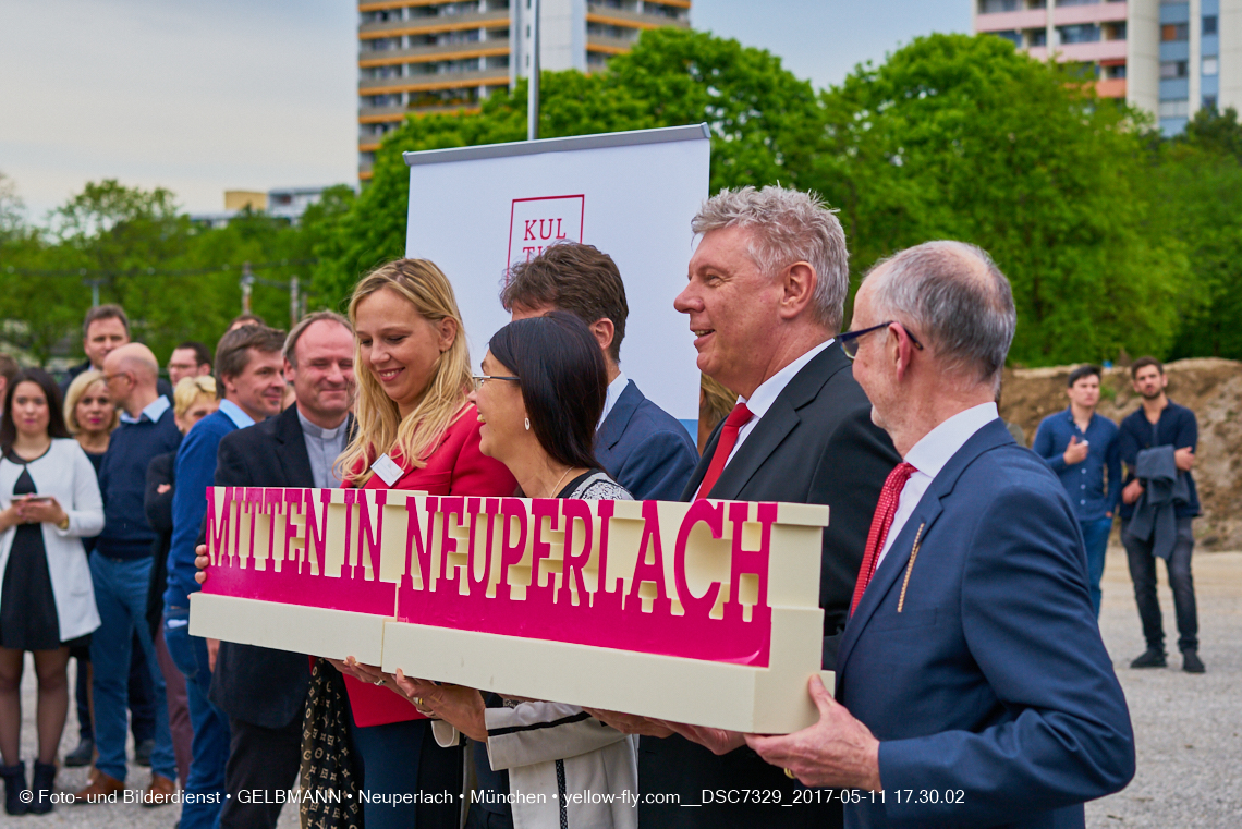 11. Mai 2017 - Grundsteinlegung für die LOGE und dem Kulturquadrat in Neuperlach